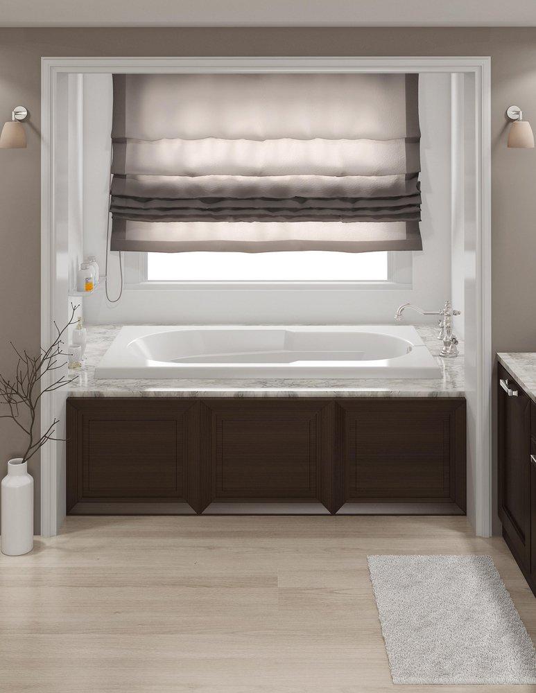 JACUZZI&reg; White 60 x 36 in. Soaker Drop-In Bathtub with End Drain 