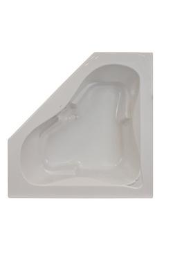 60 x 60 in. Soaker Drop-In Bathtub with Center Drain in White