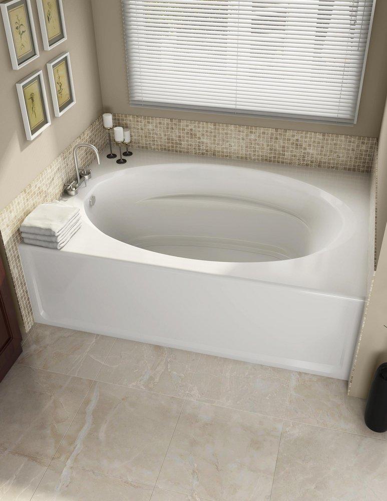 JACUZZI® White 60 x 42 in. Soaker Alcove Bathtub Right Drain 