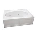 JACUZZI&reg; White 60 x 42 in. Whirlpool Drop-In Bathtub with End Drain 