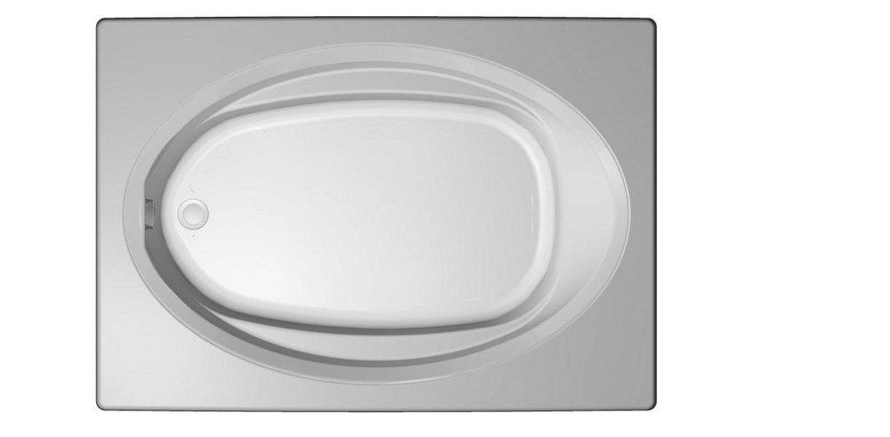 JACUZZI® Signature™ 60 x 42 in. Soaker Drop-In Bathtub with End