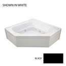 60 x 60 in. 8-Jet Acrylic Corner Drop-In or Skirted Whirlpool Bathtub with Center Drain and J2 Basic Control in Black