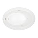 JACUZZI&reg; White 62 x 43 in. Whirlpool Drop-In Bathtub with End Drain 