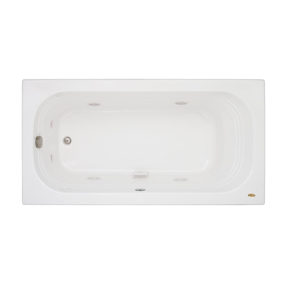 JACUZZI&reg; White 66X34 RH ACR DU MNT WP *LUXURA WHIT 
