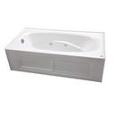 JACUZZI&reg; White 72 x 36 in. Whirlpool Drop-In Bathtub with End Drain 