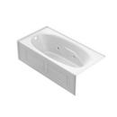 JACUZZI&reg; White 72 x 36 in. Whirlpool Drop-In Bathtub with End Drain 