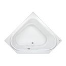 60 x 60 in. 8-Jet Acrylic Corner Drop-In or Skirted Whirlpool Bathtub with Center Drain and J2 Basic Control in White