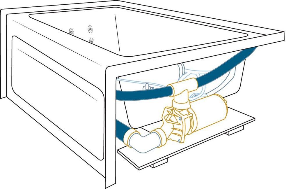 JACUZZI&reg; White 60 x 42 in. Whirlpool Alcove Bathtub Right Drain 