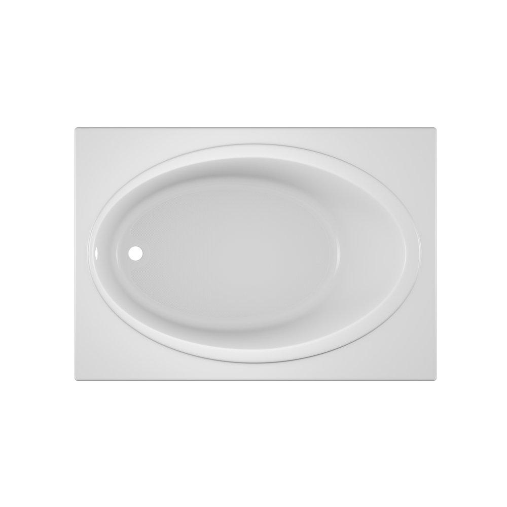 JACUZZI&reg; White 60 x 60 in. Soaker Corner Bathtub 