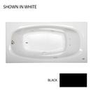 72 x 36 in. Whirlpool Drop-In Bathtub with End Drain in Black