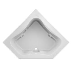 60 x 60 in. Whirlpool Corner Bathtub in White