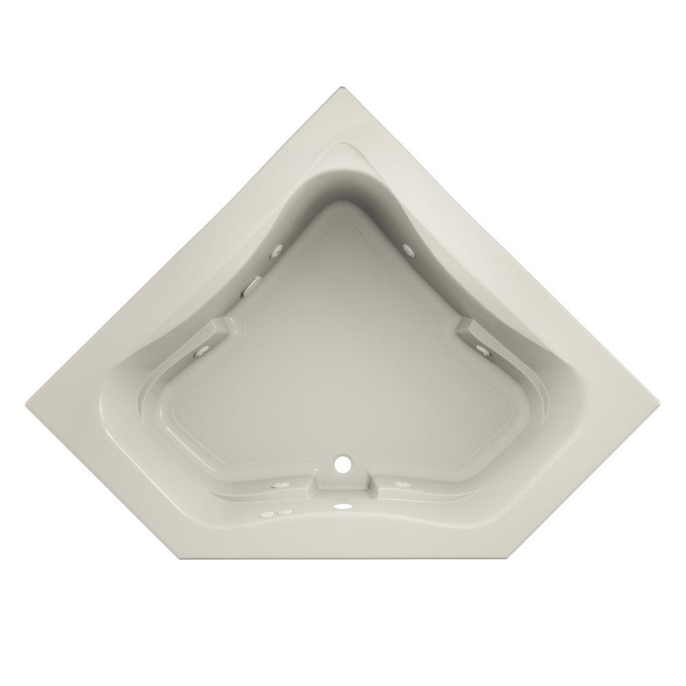 JACUZZI&reg; White 60 x 36 in. Whirlpool Alcove Bathtub Right Drain 