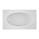 72 x 42 in. Acrylic Rectangle Skirted Whirlpool Bathtub with Left Drain and J2 Basic Control in White