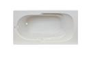 72 x 36 in. Thermal Air Drop-In Bathtub with End Drain in White