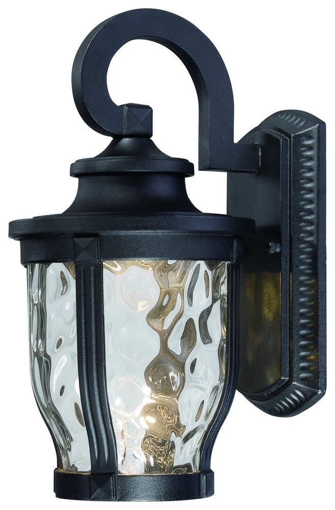 Minka Black 12-1/4 in. 10W 1-Light Outdoor Wall Sconce 
