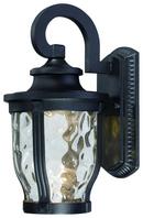 12-1/4 in. 10W 1-Light Outdoor Wall Sconce in Black
