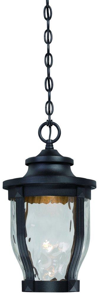 Minka Black 10W 1-Light Chain Hung Lantern 