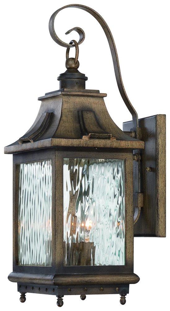 Minka Portsmouth Bronze 3-Light 60W Wall Lantern 
