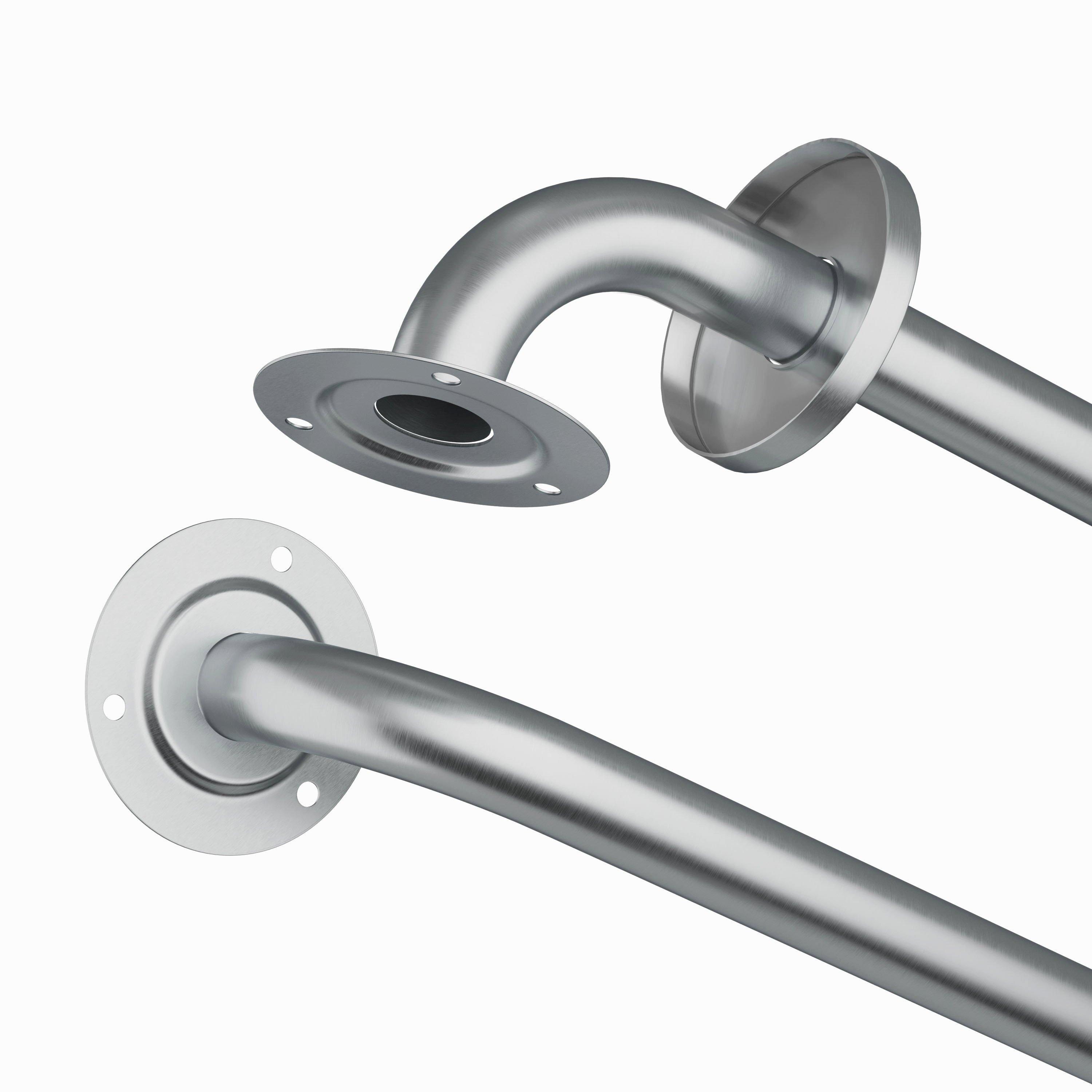 PROFLO&reg; Peened Stainless Steel Grab Bar in Peened Steel 