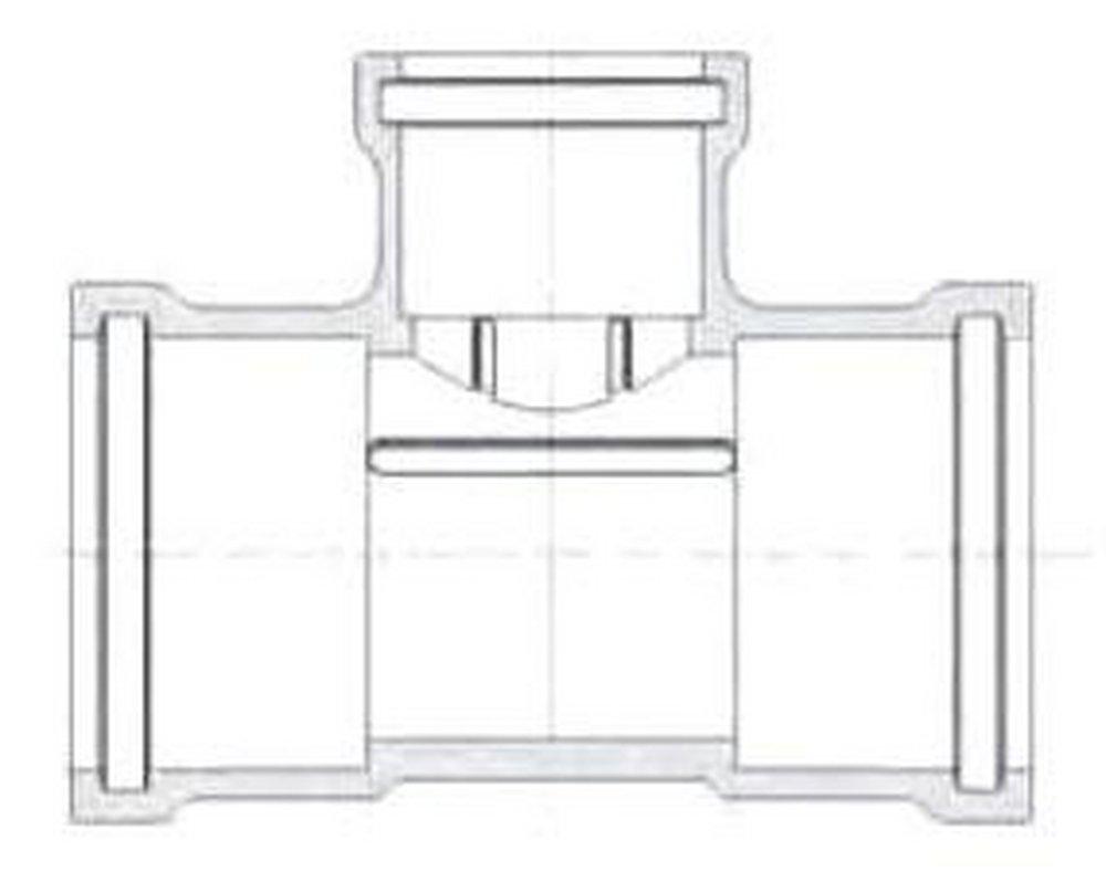 Harrington Corporation Gasket Reducing PVC Tee for C900 Pipe 