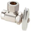 1/2 in. Sweat x OD Compression Knurled Oval Handle Angle Supply Stop Valve in Chrome Plated