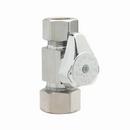1/2 in. Compression x OD Compression Lever Handle Straight Supply Stop Valve in Chrome Plated