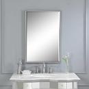 Uttermost Company Brushed Nickel 21 in. Rectangular Beveled Mirror in Brushed Nickel 