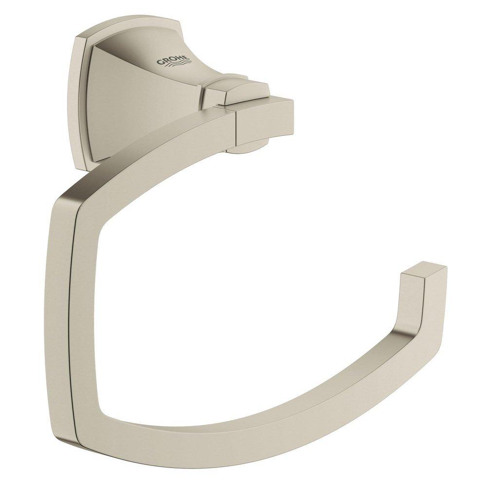 GROHE Infinity Brushed Nickel Wall Mount Toilet Tissue Holder 