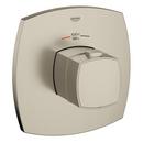 GROHE StarLight&reg; Brushed Nickel Custom Shower Thermostatic Trim with Control Module 