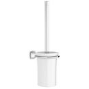 GROHE Polished Chrome 16-1/4 in. Toilet Brush Set 