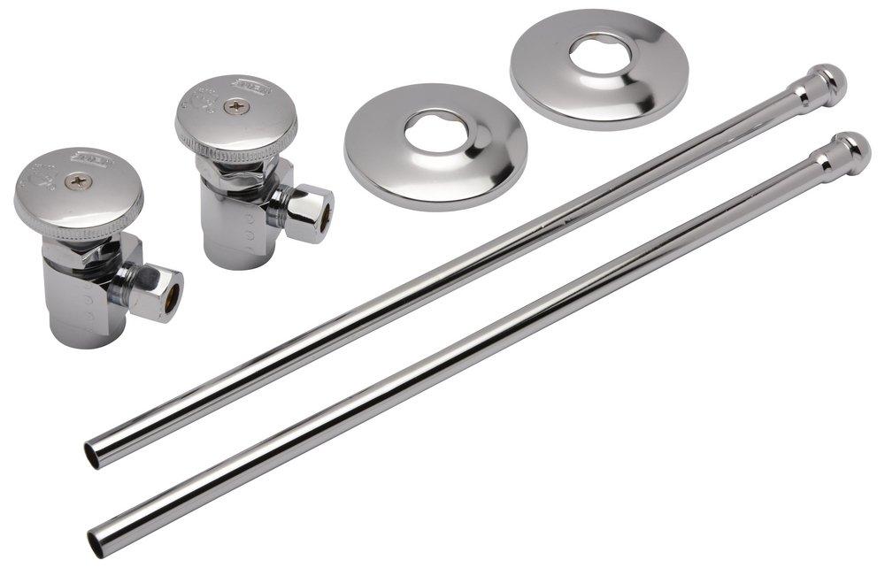Zurn Polished Chrome Sink 14 in. Supply Kit in Polished Chrome 