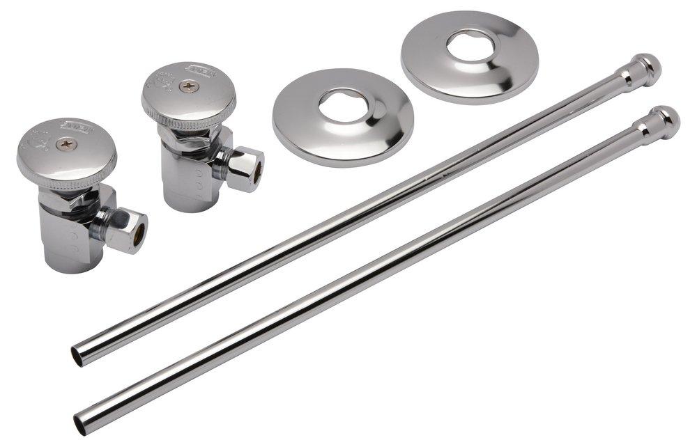 Zurn Polished Chrome Sink 14 in. Supply Kit in Polished Chrome 