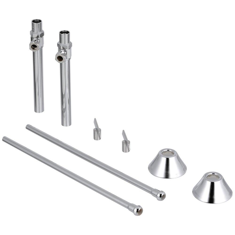 Zurn Chrome Plated 1/2 in x 3/8 in. x 13-1/2 in. Supply Kit in Chrome Plated 
