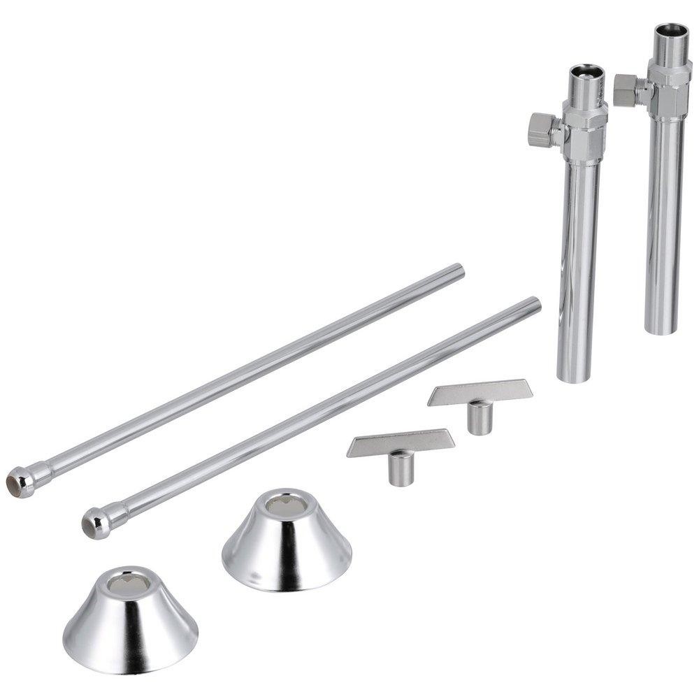 Zurn Chrome Plated 1/2 in x 3/8 in. x 13-1/2 in. Supply Kit in Chrome Plated 