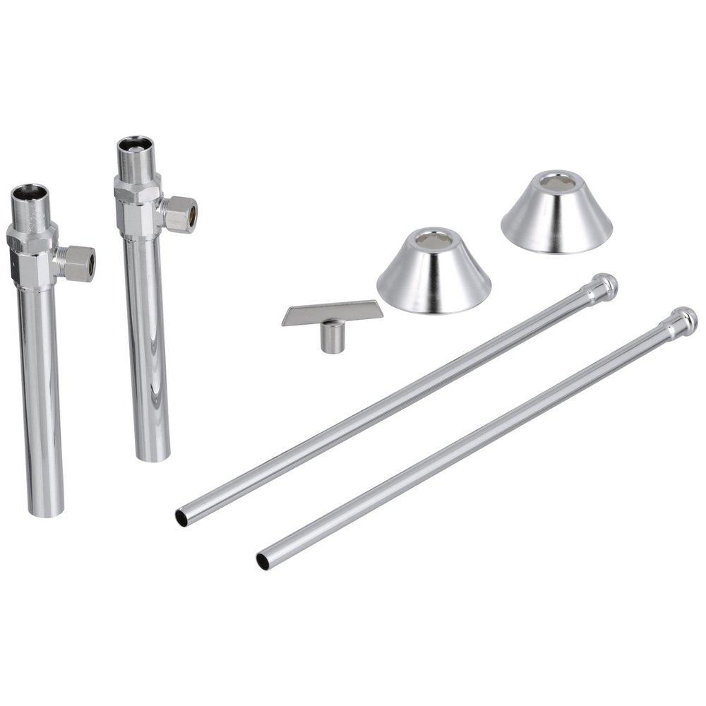 Zurn Chrome Plated 1/2 in x 3/8 in. x 13-1/2 in. Supply Kit in Chrome Plated 