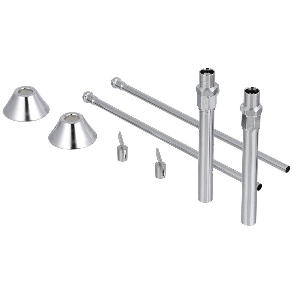 Zurn Chrome Plated Sweat x OD Compression Lavatory Supply Kit 