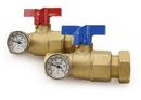 1-1/4 in. Supply and Return Ball Valve with Temperature