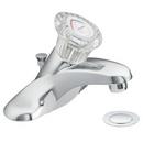 1.5 gpm 3 or 4-Hole Deck Mount Centerset Lavatory Faucet with Single Knob Handle in Polished Chrome