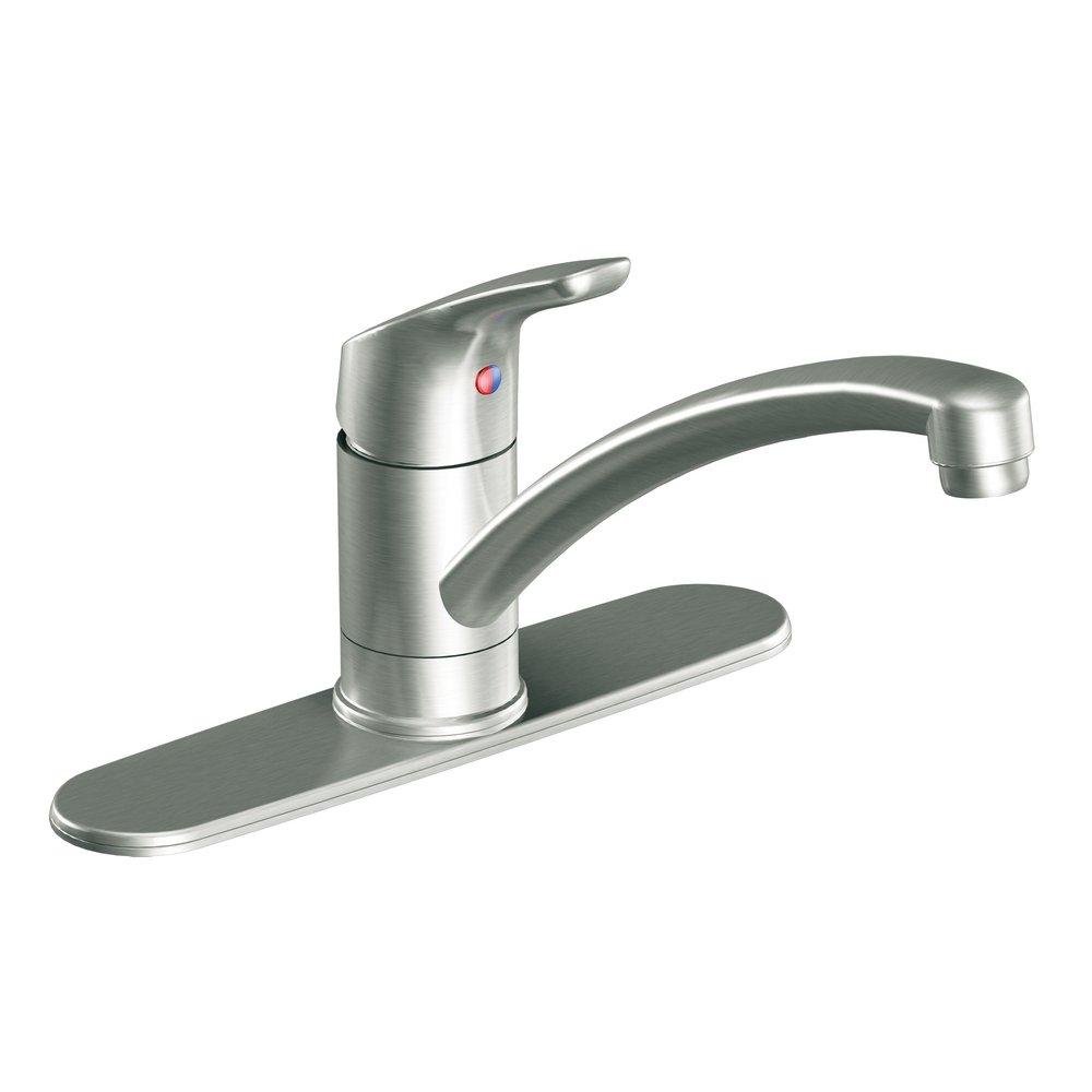 Cleveland Faucet Group Classic Stainless 2 gpm 3-Hole Kitchen Faucet with Single Lever Handle 