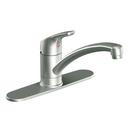 2 gpm 3-Hole Kitchen Faucet with Single Lever Handle in Classic Stainless