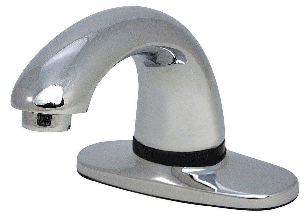 Rubbermaid Polished Chrome Sensor Bathroom Sink Faucet 