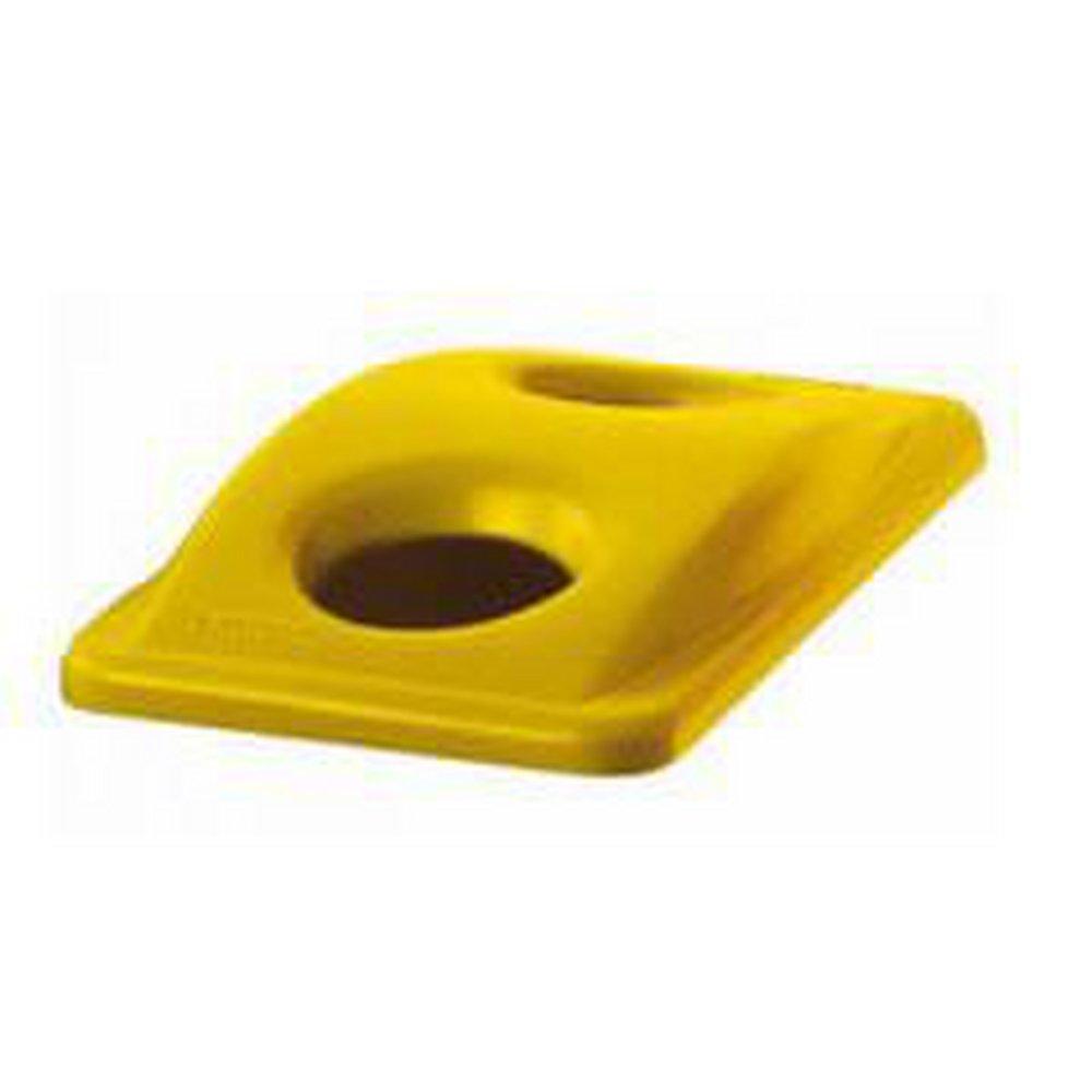Rubbermaid Yellow 2-4/5 x 20-2/5 x 11-3/10 in. Resin Recycling Bottle and Can Top in Yellow 