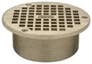 5 in. Round Strainer Top Only with Backwater for Z415 Type B Strainer in Nickel Bronze