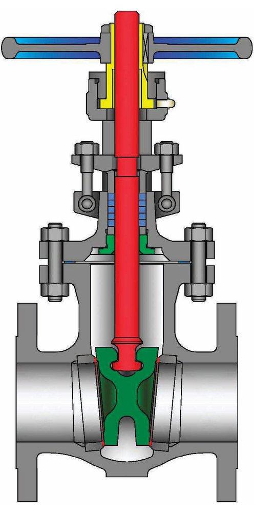 William Powell Co 300# RF FLG WCB T8 Gate Valve Carbon Steel Body, Trim 8, Bolted Bonnet 
