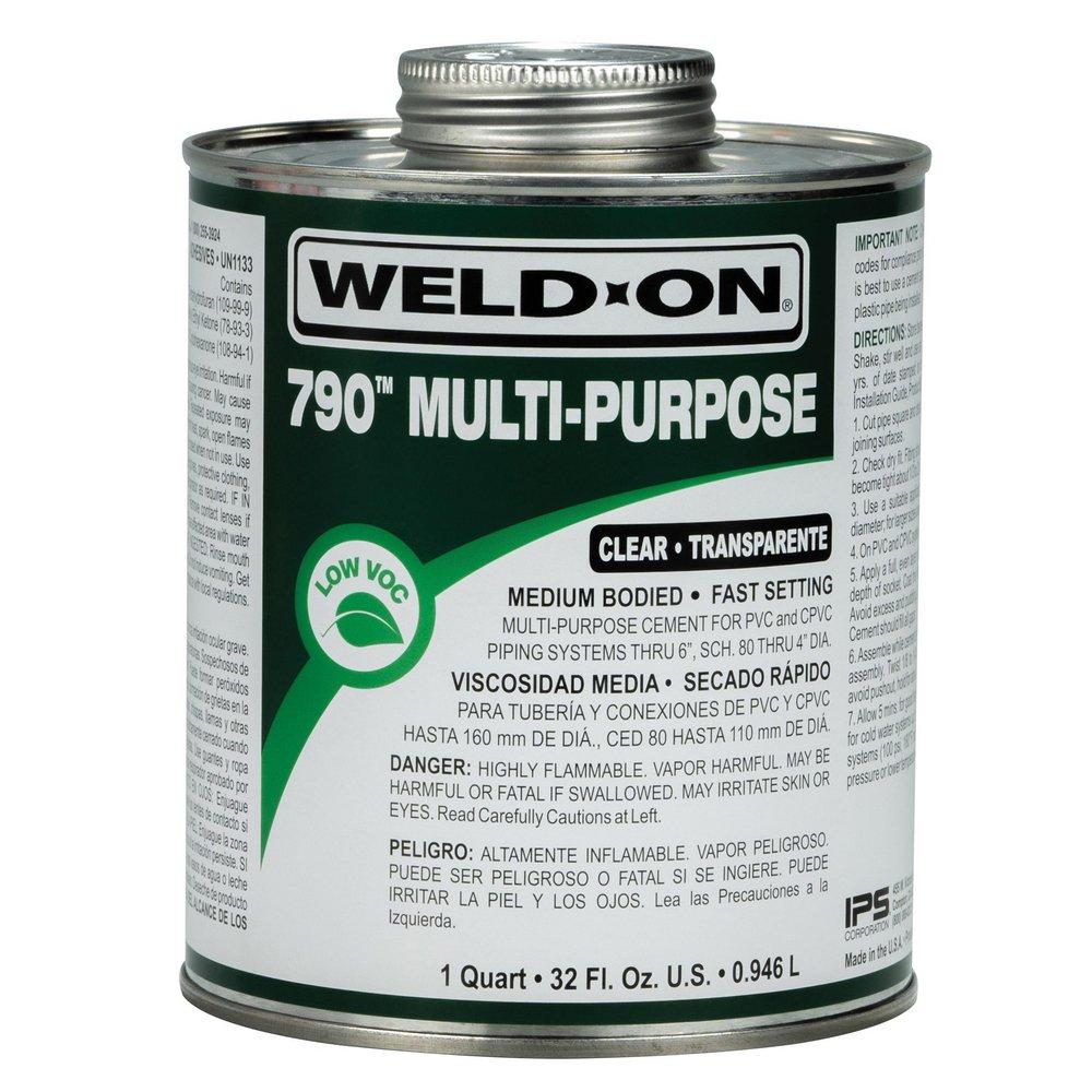 Weld-On&reg; Fast Set Plastic Clear Pipe Cement 