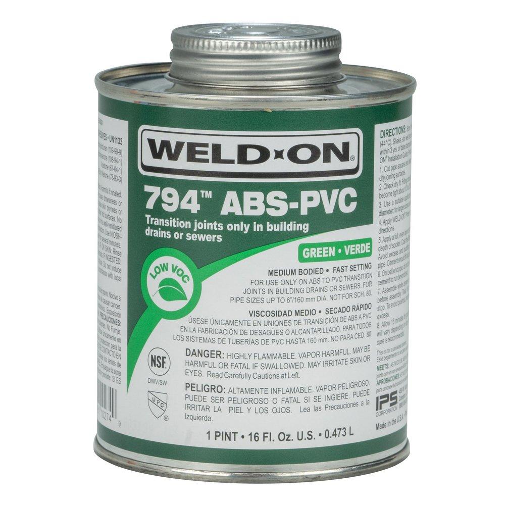 Weld-On&reg; Fast Set Plastic Green Pipe Cement 