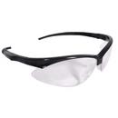 Safety Glasses Black Frame with Clear Lens