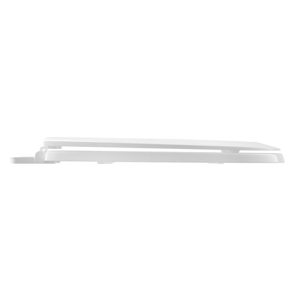 PROFLO&reg; White Elongated Closed Front Toilet Seat 