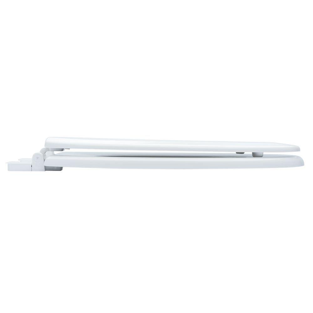 PROFLO&reg; White Elongated Closed Front Toilet Seat 