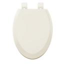 Elongated Closed Front Toilet Seat with Cover in Biscuit